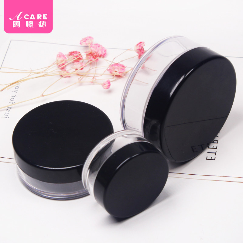 Powder box empty box mini portable small powder mirror with powder powder powder powder packing box elastic mesh tool