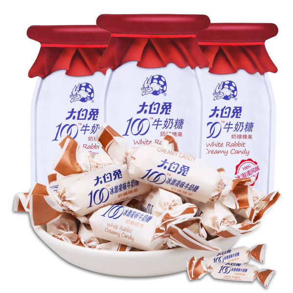 上海老字号 冠生园 大白兔奶糖 107g*3包 天猫优惠券折后￥19.8包邮（￥29.8-10）冰激凌、提拉米苏风味可选