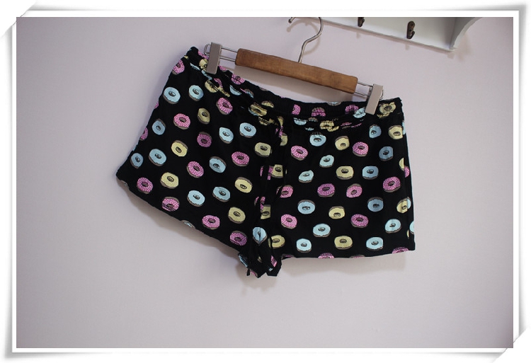 Original D doughnut tightness waist pumping rope loose in home shorts cotton comfort girl's home pants