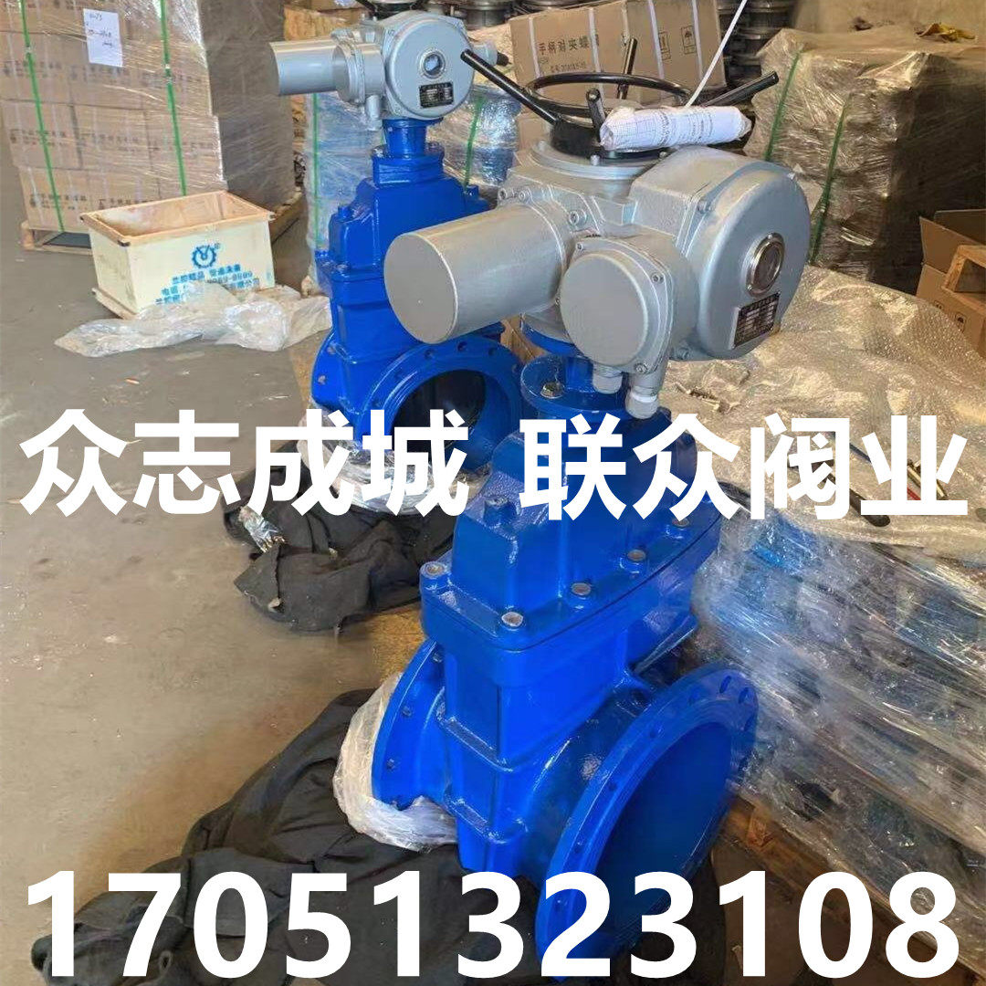 Z945T-10C electric cast iron gate valve electric flange gate valve electric Ming lever wedge gate valve DN200-400