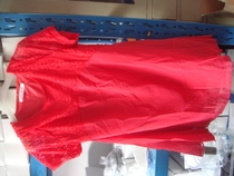 Large size womens short sleeve lace round neck T-shirt 2XL physical shooting reward new and old buyers clearance 18 yuan