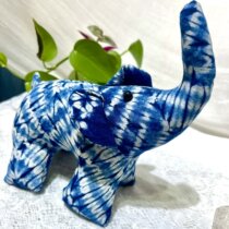 Yunnan tie-dye doll elephant ornaments Dali handmade isatis indigo dye doll childrens toys for girlfriend doll