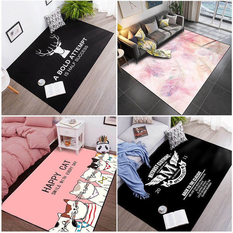 Nordic ins Floor Mats Internet Red Same Style Bay Window Mats Room Rugs Living Room Tea Table Blankets Bedroom Side Blankets