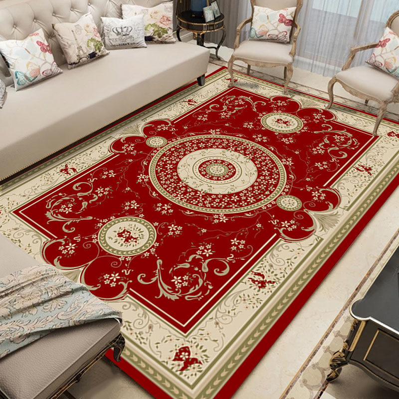 Floor mat door mat living room non-slip European-style floor mat carpet coffee table blanket home room bedroom bedside blanket customization