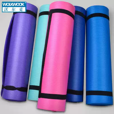 Volcker new yoga mat 10MM thick lengthened and widened tasteless sit-up mat non-slip yoga mat