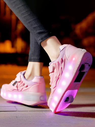 Двухколесные невидимые коньки для взрослых для школьников, детский трансформер