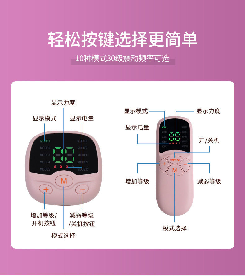 ems微电流穿戴健身仪 新款智能电动美臀仪提臀按摩器丰臀美腰塑身家用美体提臀贴美臀贴 Wolk wook