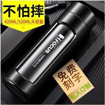 Glass double-layer large capacity water cup male heat-resistant tea cup portable anti-fall cup fitness kettle 1000ml