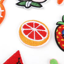  Adhesive ironing embroidery cloth stickers Cartoon fruit plant scenery decoration patch stickers Clothes(single shot not)