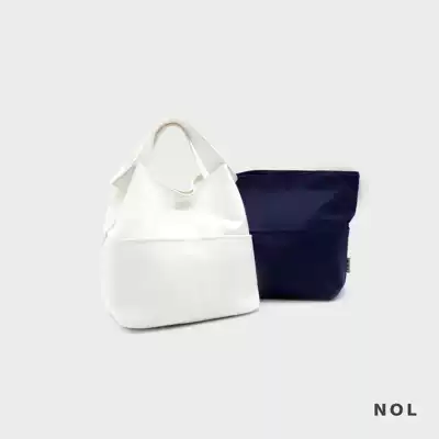 NOL waterproof portable bento lunch box insulation bag office worker large portable simple canvas bag Japanese hand carry