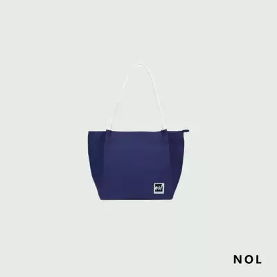 NOL solid color portable bento bag Bento belt with rice bag storage bag Commuter handbag large capacity(large)