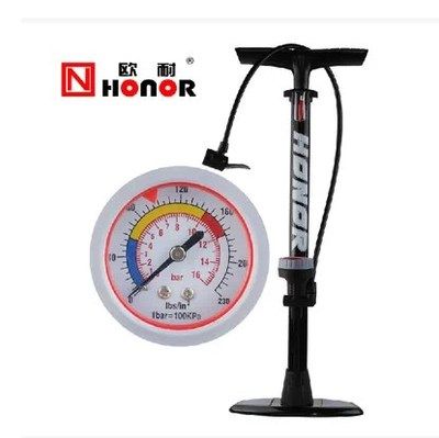 The Euro-resistant inflator can hit the car home high-pressure belt air pressure meter bicycle inflator upright