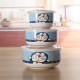 hộp cơm hâm nóng bằng điện Sáng tạo Doraemon Gốm sứ Lò vi sóng Hộp ăn trưa đặc biệt Bát tươi Mì ăn liền Cup Cartoon Soup Bát Con dấu Cover Hộ gia đình - Hộp cơm điện sưởi ấm 	hộp cơm điện cầm tay