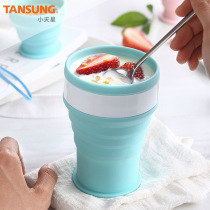 Fall resistant cup set water Cup outdoor students adult practical coffee mug children travel silicone convenient folding Cup