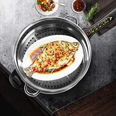 Плиты 鸿迪定时电蒸锅电锅多功能家用煎炸蒸炒一体锅电蒸笼蒸汽锅电煮锅