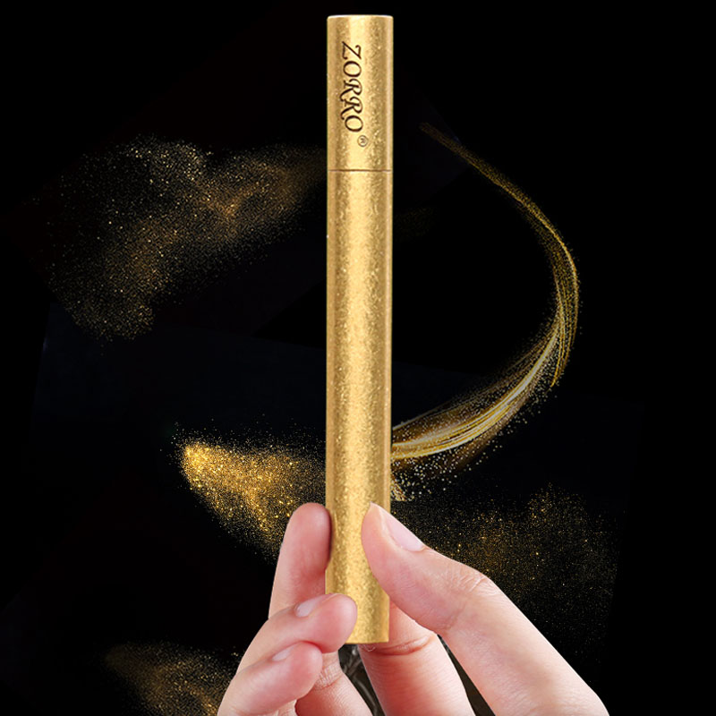 Zorro Smoke Type Copper Kerosene Lighter Creative Personality Tide Ultra Slim Fire Folding Slim Mini Match Male Lettering 