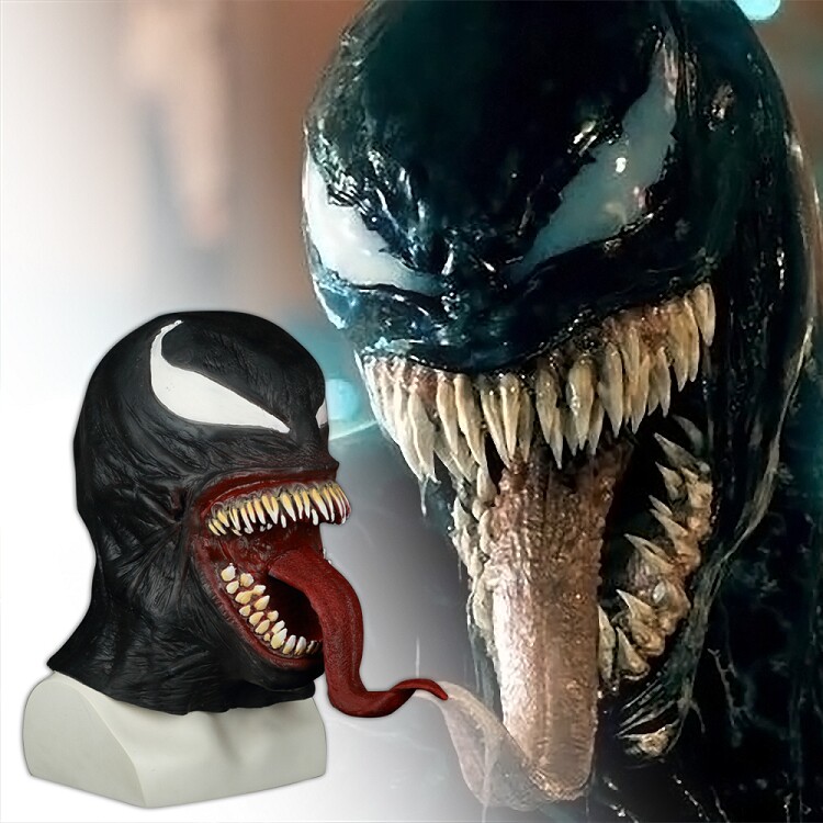 Venom cos headgear mask Deadly keeper is also also evil hero Halloween acting to blame funny props