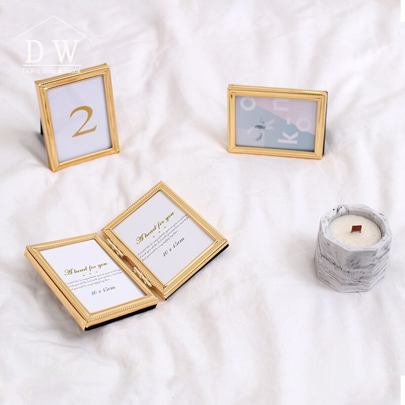 Casual, Exquisite and Modern Mini Kidsren's Photo Frame 3inch Creative Baby Photo Frame Metal Photo Album Decoration Props
