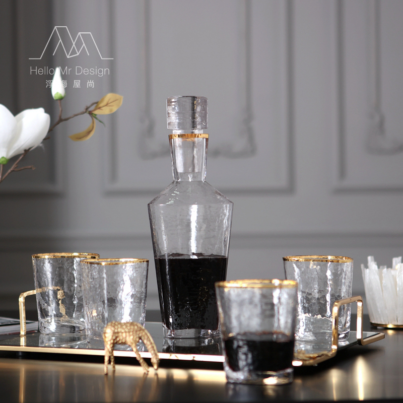 Eurostyle Phnom Penh Ice Wine Furniture Home Crystal Glass Whisky Wine Bottle With Lid Wine Bottle Decanter Decanter Decanter Wine