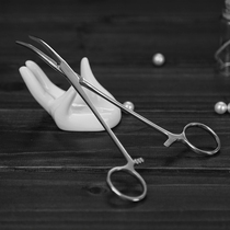 Stainless steel hemostatic forceps needle holder pliers elbow straight head puller cupping pliers