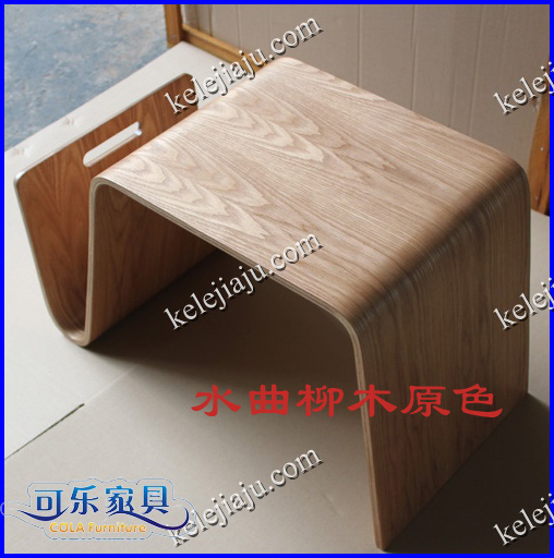 CL904 curved wood tea table sofa side table Japanese side notebook computer table