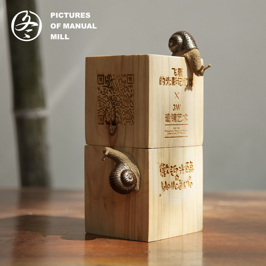 Cash register decoration snail ceramic creative custom DIY manual fortune opening gift QR code payment card