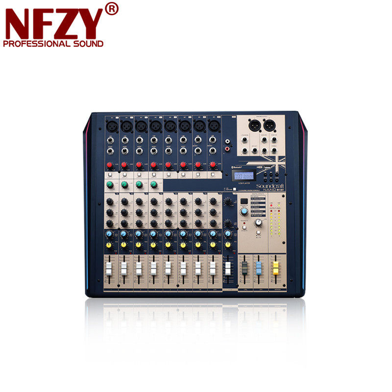 Soundcraft M08BT M12BT 8-way 12-way analog conference small U disk Bluetooth USB with effect mixer