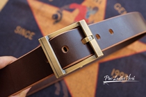 Handmade British burgundy JE traditional harness belt Stirrup leather belt FC dust 5 belt about 40mm