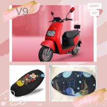 New Continent Electric vehicle V9 sunscreen cushion cover Anti-UV seat cover heat insulation cartoon Four Seasons protective sleeves