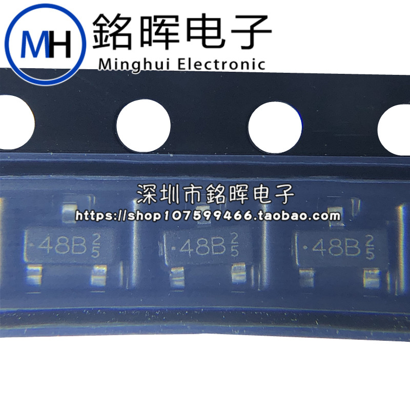 BC848B-R1-00001 BC848B 丝印48B SOT23 30V 100mA NPN贴片三极管-Taobao