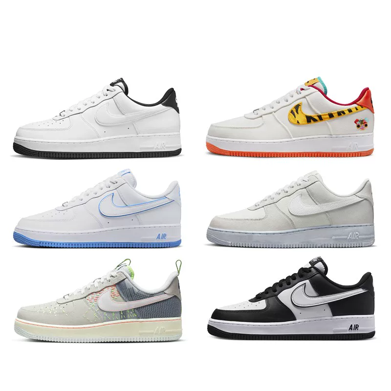 Кроссовки Nike Air Force 1 AF1 LOW Air Force No. 1 Tiger Nian Retro повседневные board shoes DR0147-171