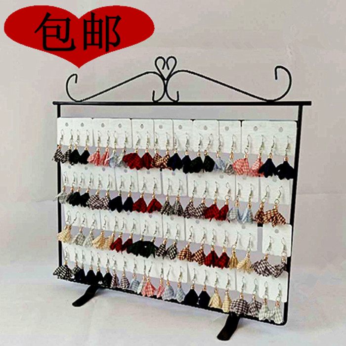 New iron desktop large flat earrings earbuds fashion popular jewelry box displays the shelves
