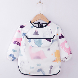 防水防脏宝宝纯棉罩衣围裙