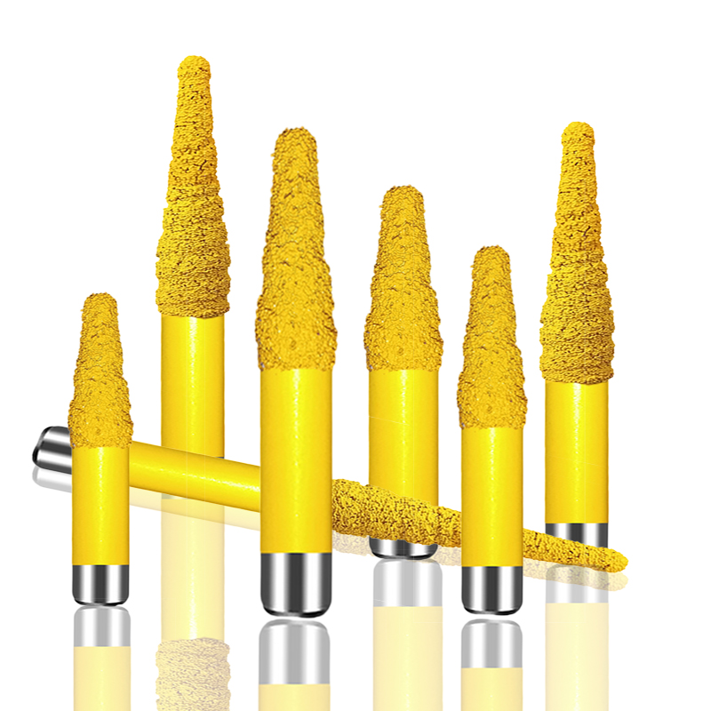 Sintered stone carving knife cladding granite marble relief hollow lettering CNC engraving machine taper knife
