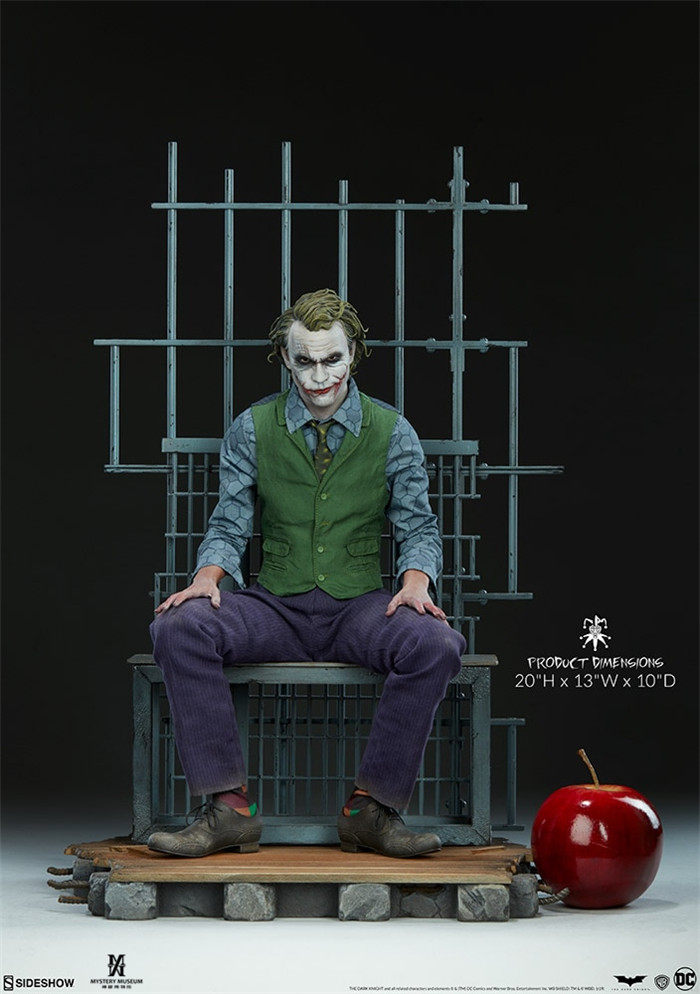 (SOLD) Sideshow DC 300717 Dark Knight Joker Prison Scene PF Statue
