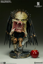 (SOLD) Sideshow 200250 Predator vs Alien 2 Lone Wolf 1 2 Bust