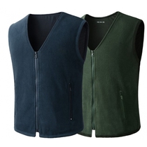 Velvet vest navy blue velvet vest green velvet vest warm polar fleece vest