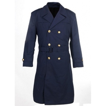 Old fashioned 87 Sea blue windcoat with suede liner Sea blue windcoat