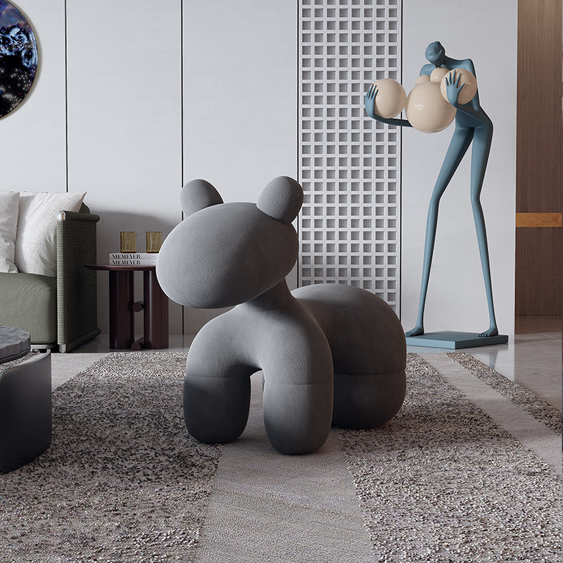 Creative Stool Animal Seat Living Room Casual Chair Designer Brief Furniture Sofa Chair Type Home Children Chair-Taobao