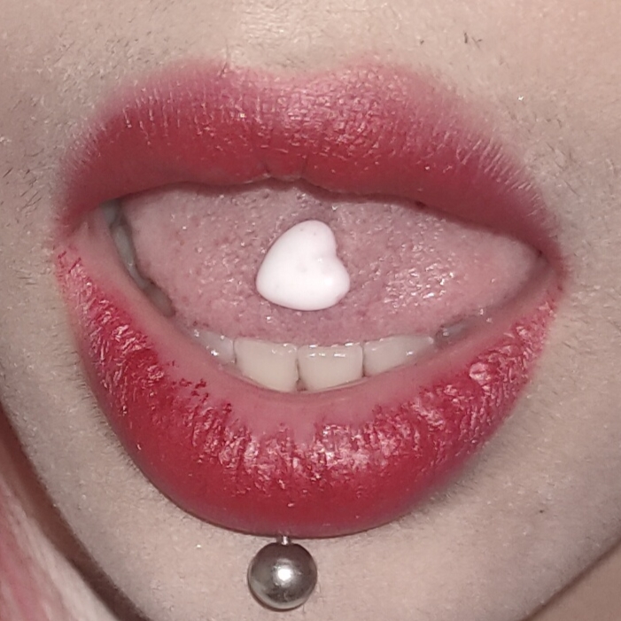 Satan's child, buy your tongue nail. Tongue rings are cute and high - level