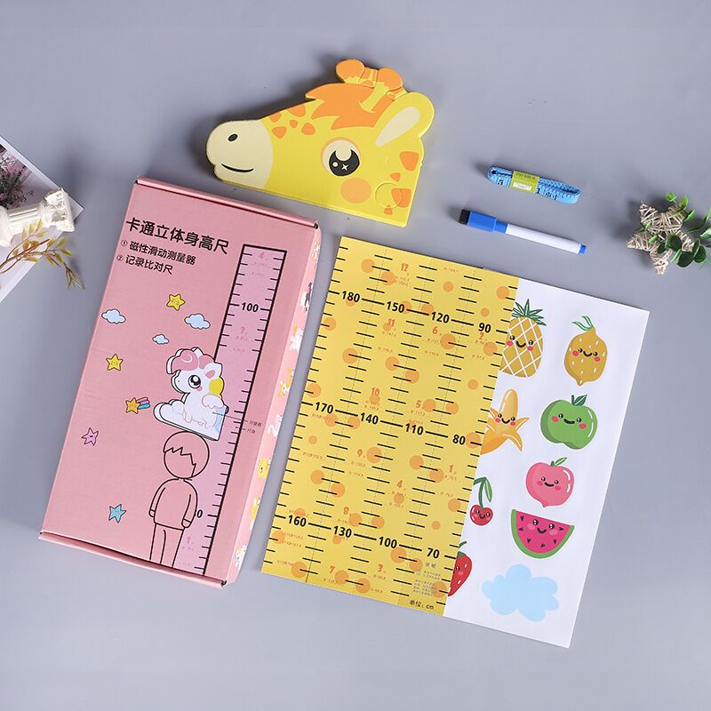 Children Cartoon Height Wall Sticker Removable Baby Room Amount Body High Sticker Measuring Ruler 3d Stereo Magnetic Height Measuring Instrument Decorated Wall Paper-Taobao