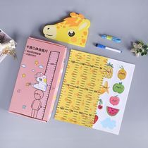 Children cartoon height wall stickers removable baby room height sticker measuring ruler 3d stereo magnetic height measuring instrument decorative wallpaper