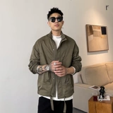 Тонкая мужская куртка для отдыха, осенняя, свободный крой, в американском стиле, облегающий крой