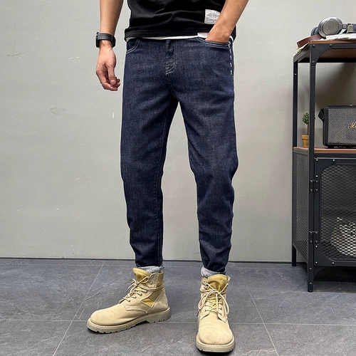 Весенние джинсы, трендовые повседневные брюки, штаны, приталенный комбинезон, коллекция 2021, в американском стиле, с вышивкой, оверсайз