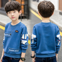 Boys autumn long sleeve T-shirt childrens foreign style 2021 New China big boy coat boy spring and autumn base shirt tide