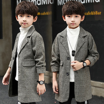 Boys blazer 2021 new autumn childrens clothing long windbreaker