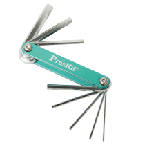 Taiwan Baoworkers HW-221M Portable Mini labor-saving folding wrench inner hexagon wrench group sleeve 1 5-8mm