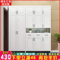  Entrance partition entrance cabinet shoe cabinet integrated screen living room partition cabinet Simple light luxury entrance cabinet European-style locker