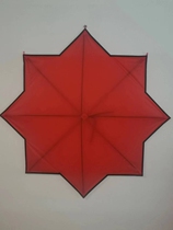 Xiaoding kite umbrella cloth 1 2 meters solid color Bagua resin pole suitable for winds of level 3-6