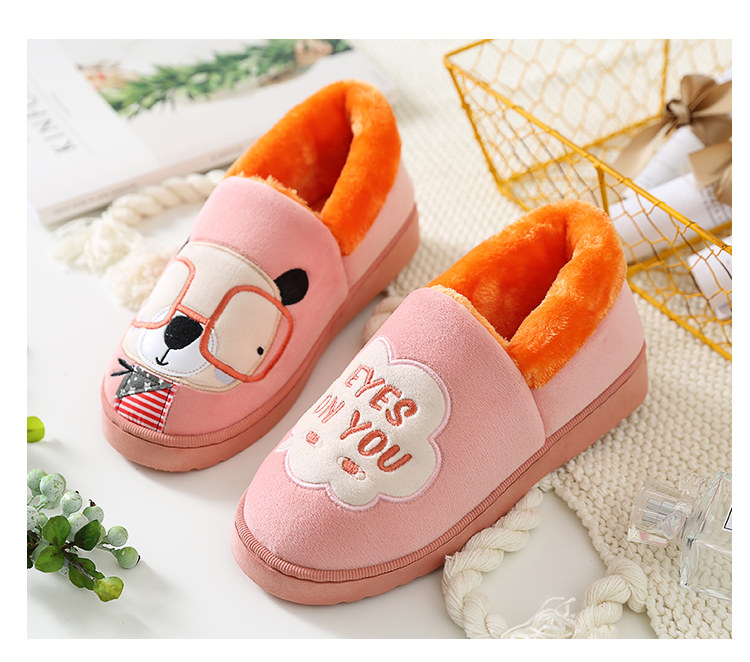 Pantoufles enfants en suède pour hiver - semelle plastique - Ref 1032181 Image 21